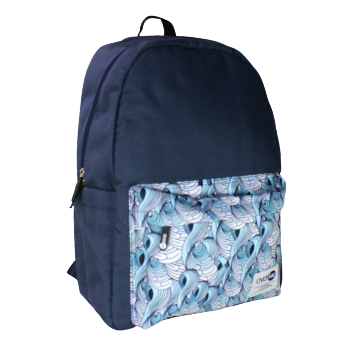 Eversac Backpack Navy Blue Wave