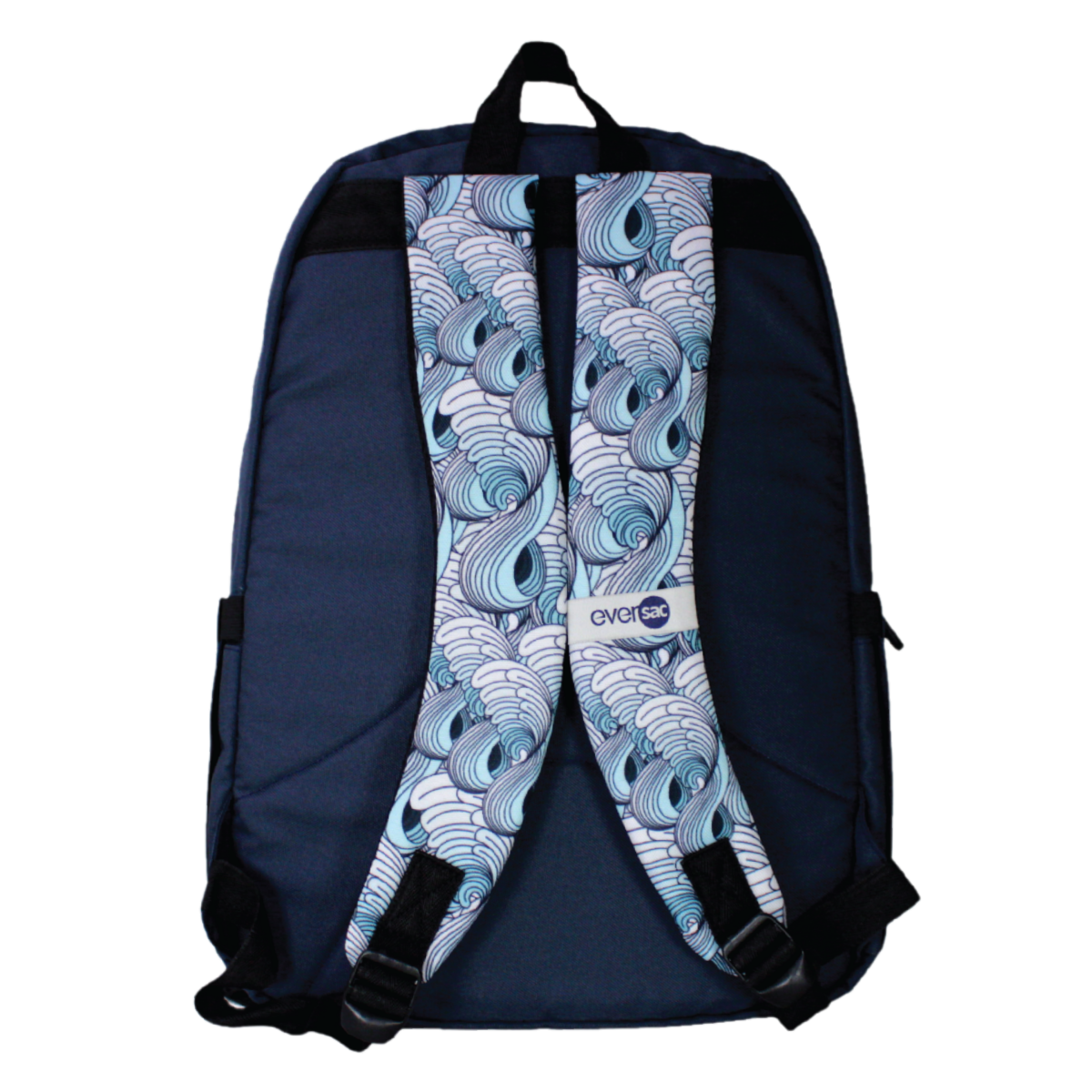 Eversac Backpack Navy Blue Wave