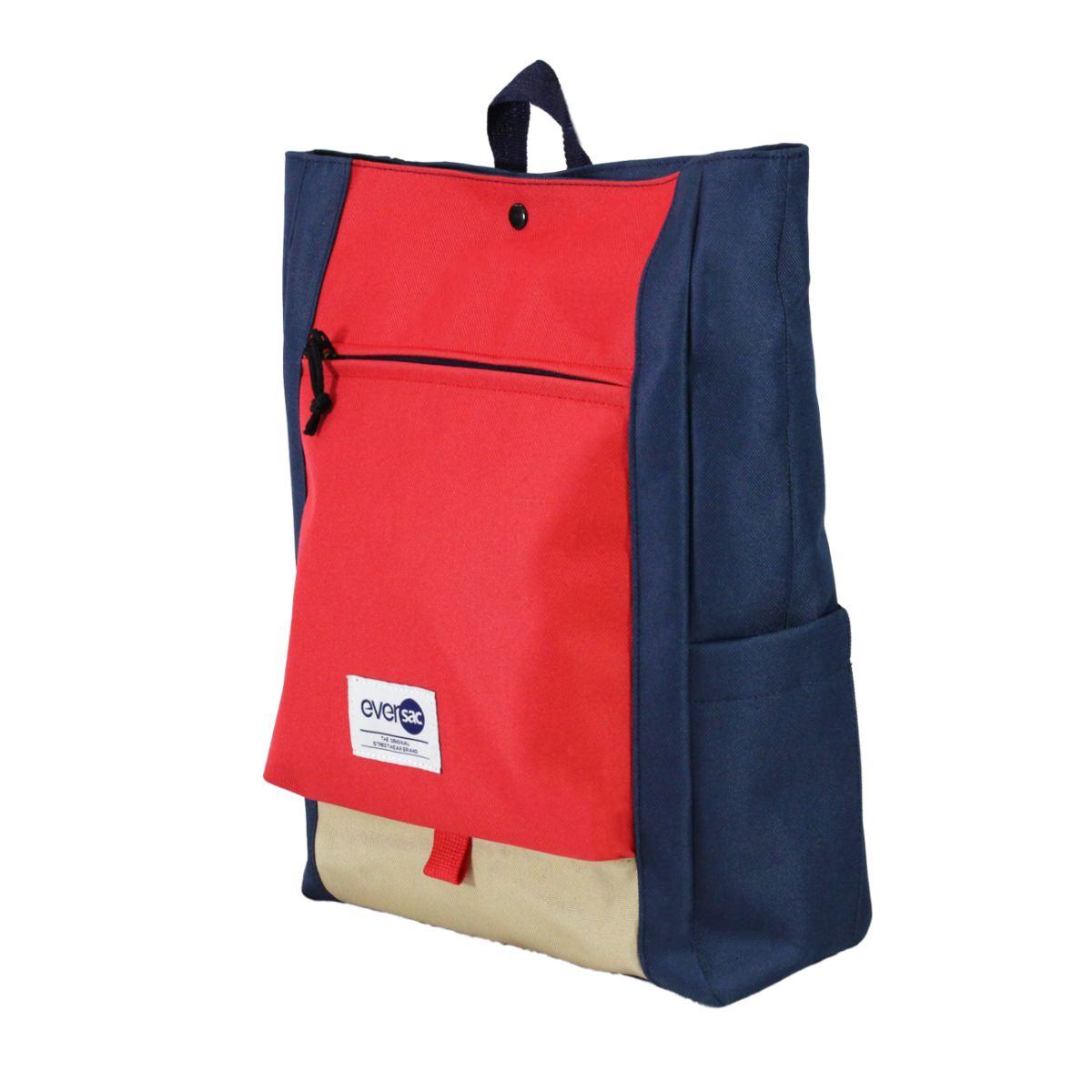 Eversac Backpack Arca Navy Red Tan