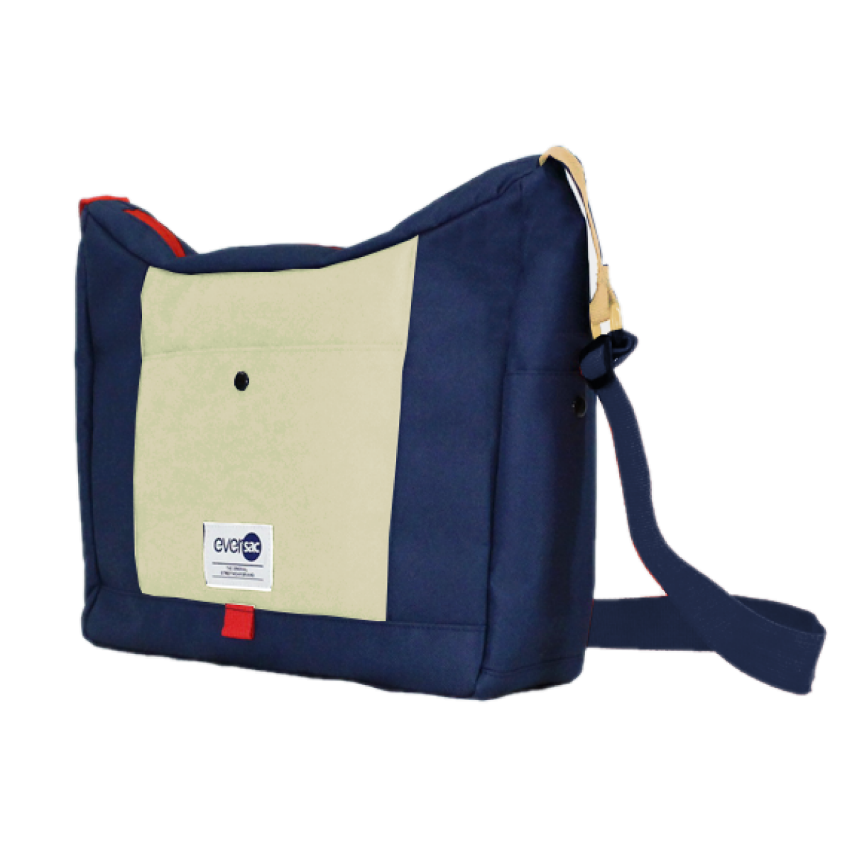 Eversac Messenger Zanca Navy Tan