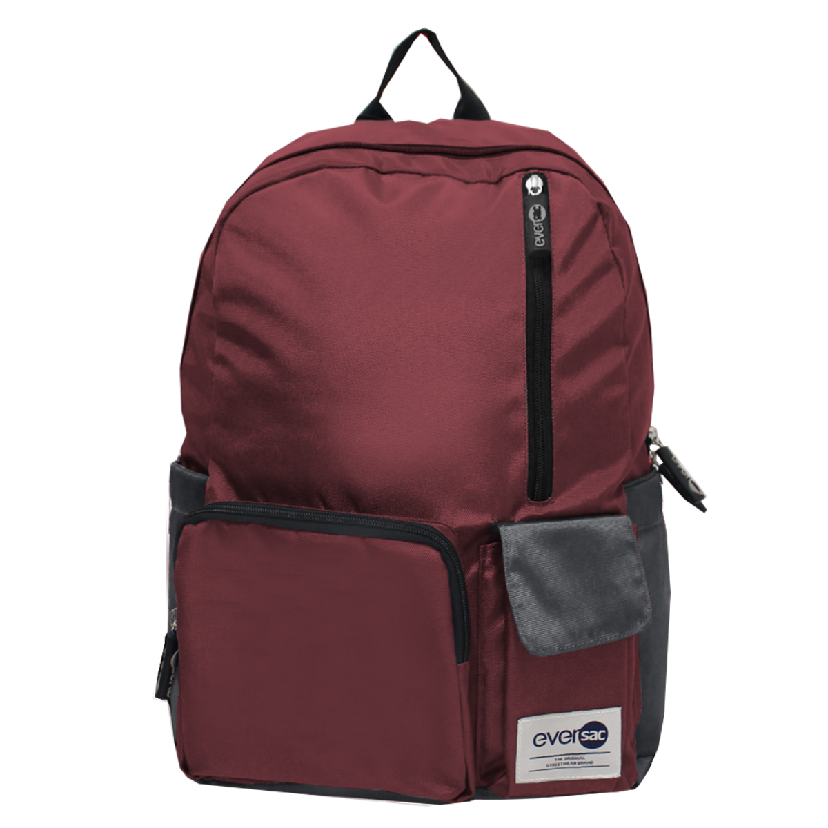 Eversac Backpack Fun F Maroon Dark Grey