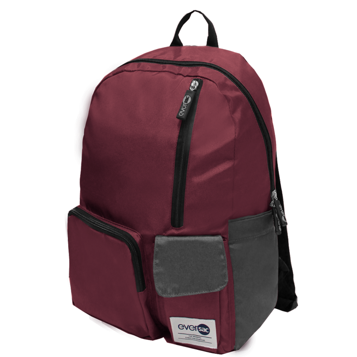 Eversac Backpack Fun F Maroon Dark Grey