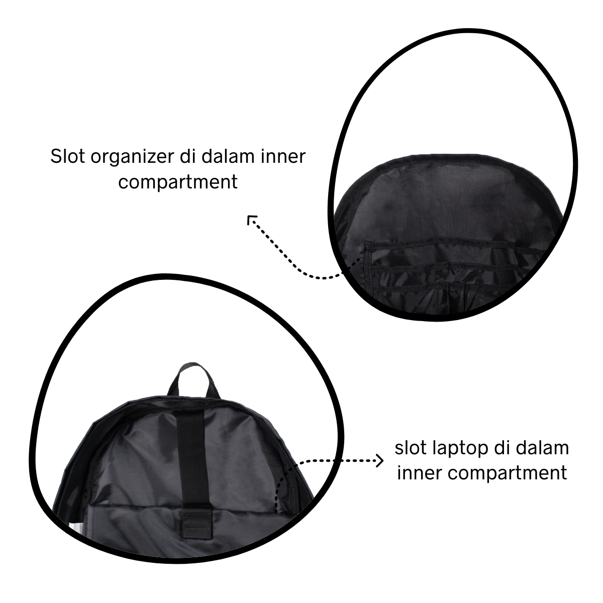 Eversac Office Noir Backpack Dos