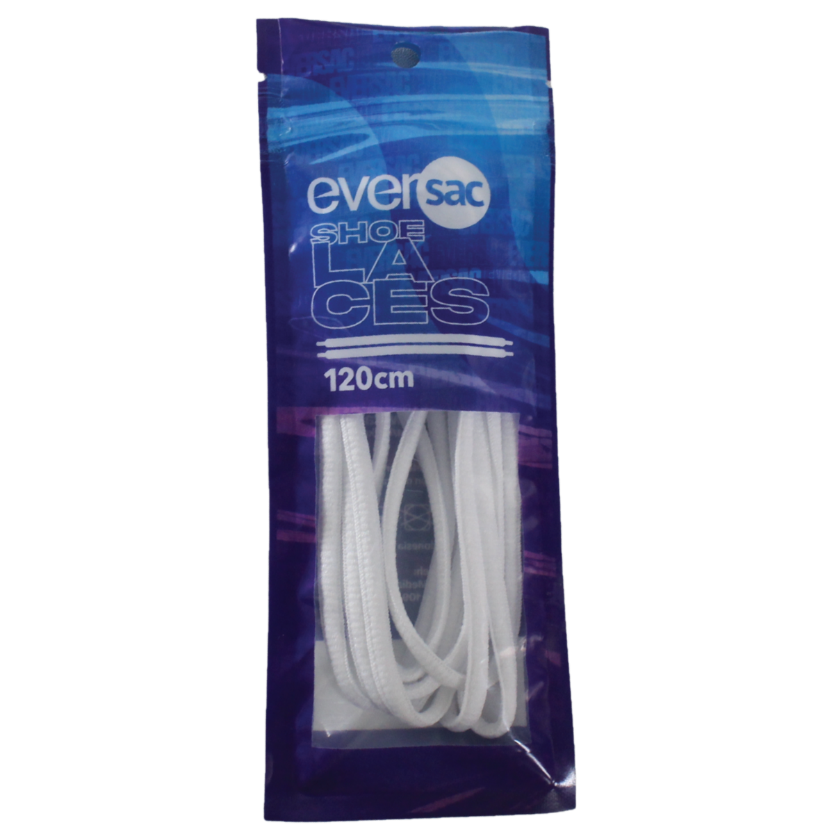 Eversac Shoe Lace Poly Flat Asahi Garis 6 MM White