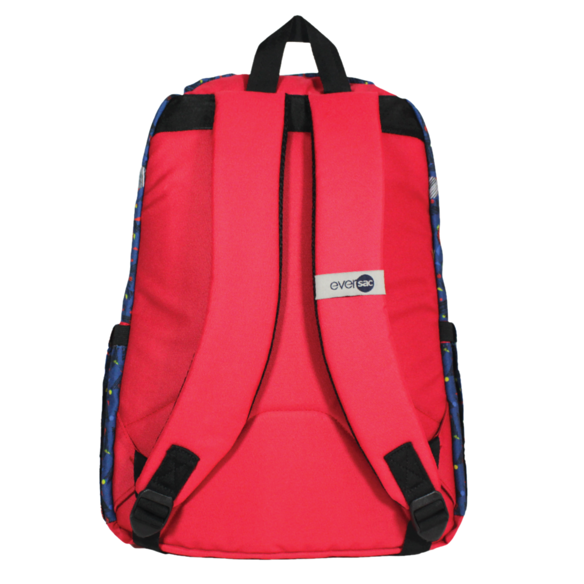 Eversac Backpack Red Blue Geomatric