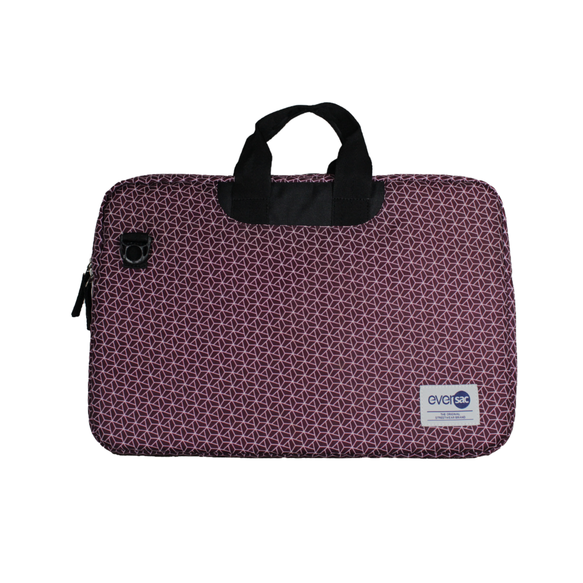 Eversac Laptop Case 13-14 Inch Kasa Black Trianglescope Maroon