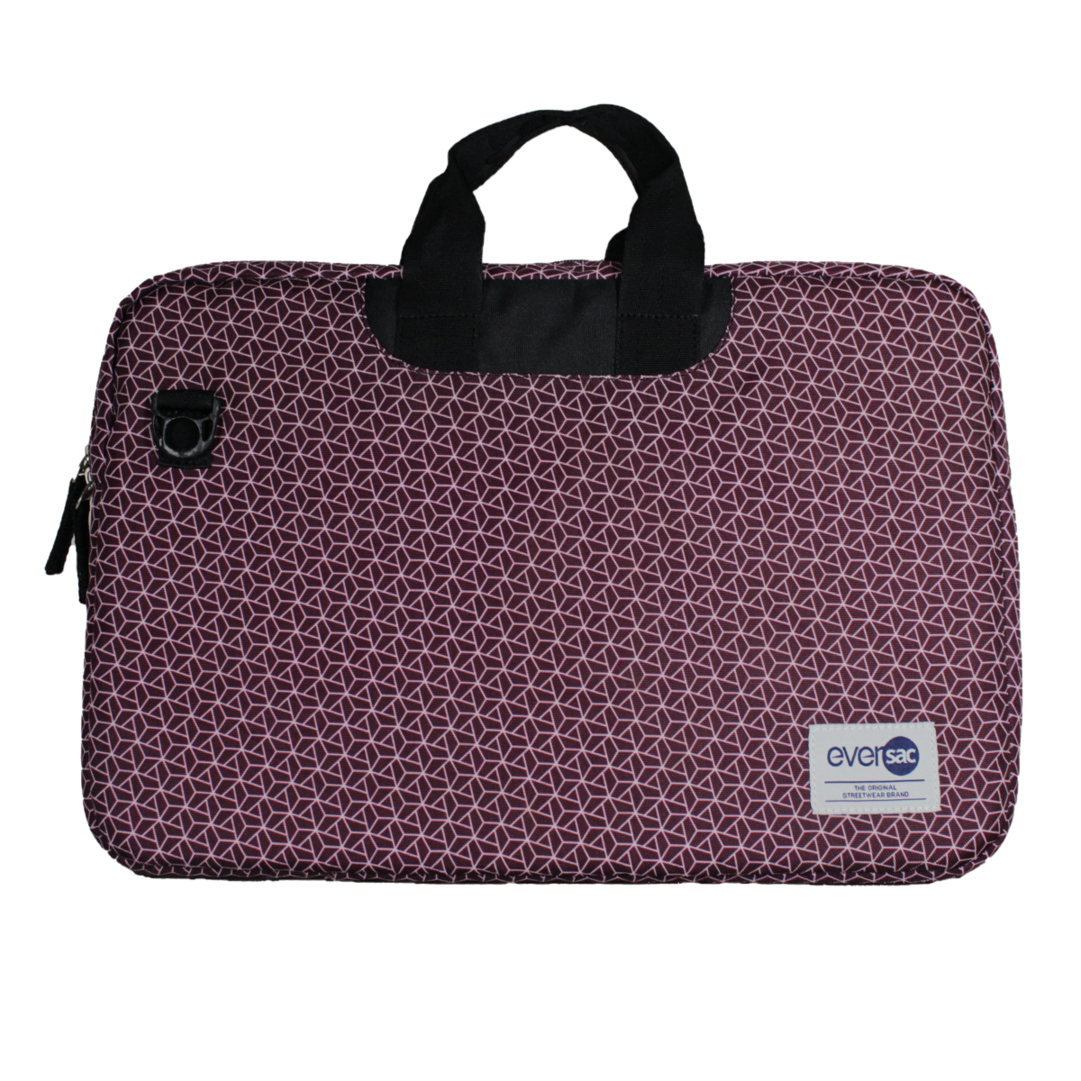 Eversac Laptop Case 15-15.6 Inch Kasa Black Trianglescope Maroon