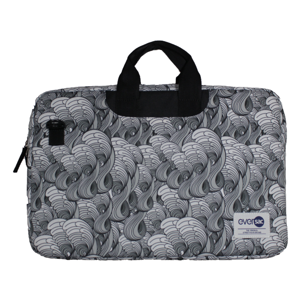 Eversac Laptop Case 15-15.6 Inch Kasa Black Black Wave