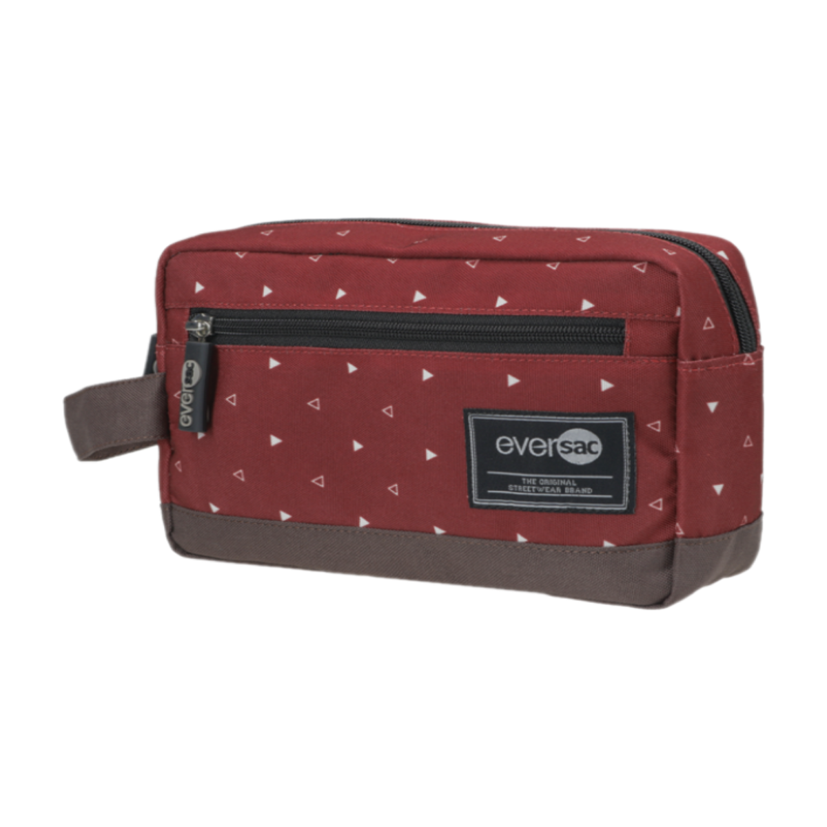 Eversac Orga Pouch Maroon Triangle Brown
