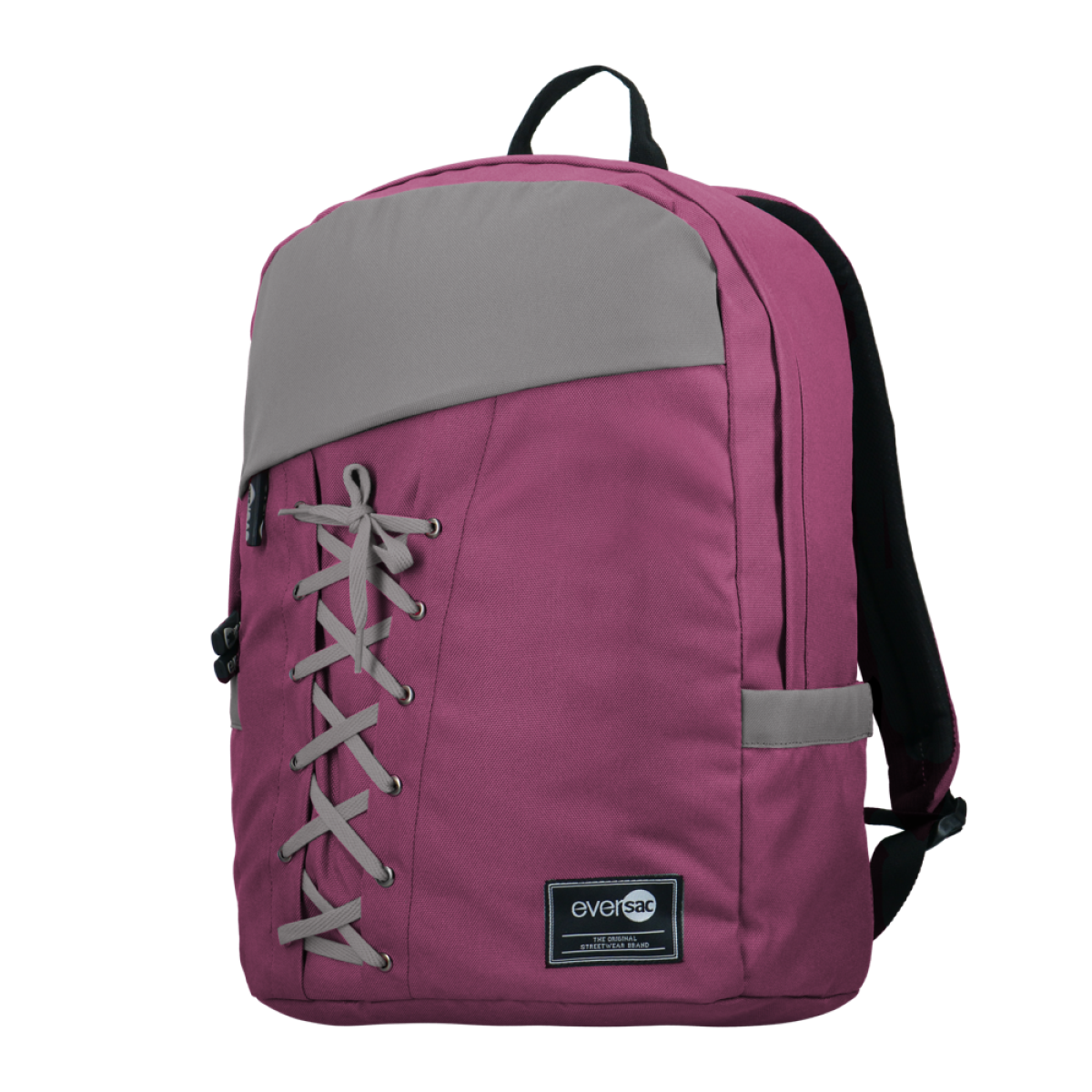 Eversac Lacebag Backpack Maroon Grey