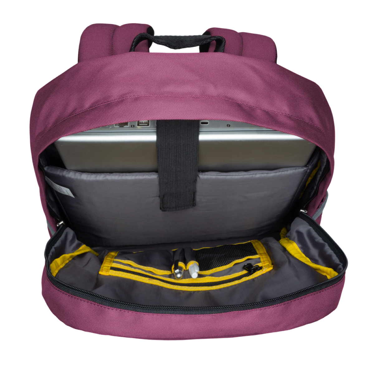 Eversac Lacebag Backpack Maroon Grey