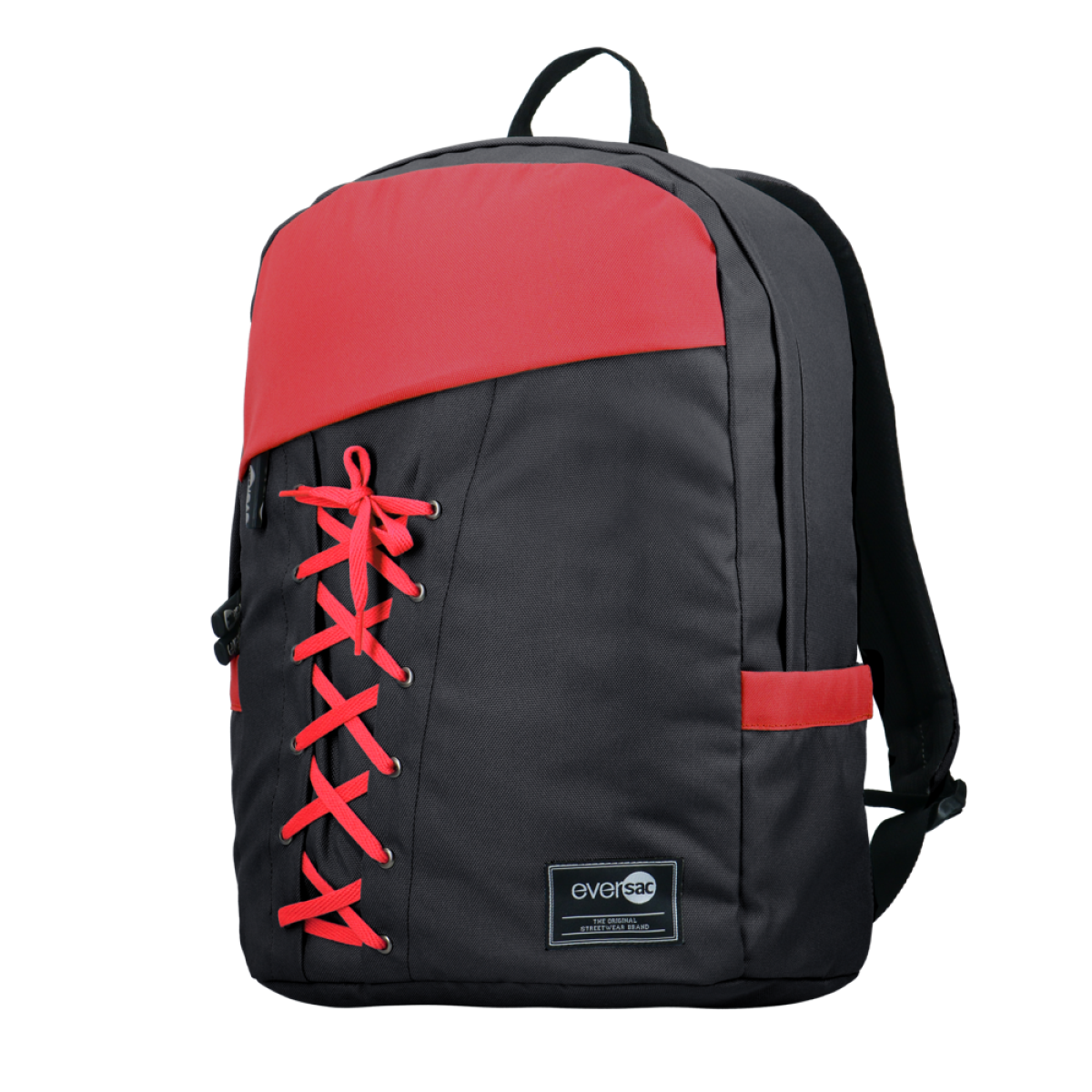 Eversac Lacebag Backpack Black Red