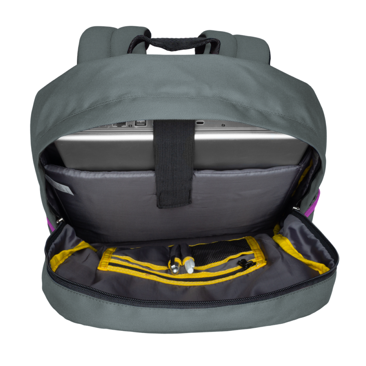 Eversac Lacebag Backpack Grey Fuscia