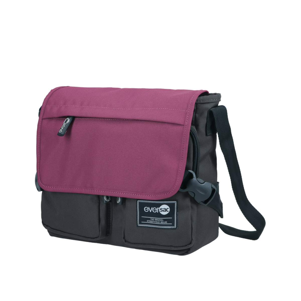 Eversac Sling Bag Duo Black Maroon