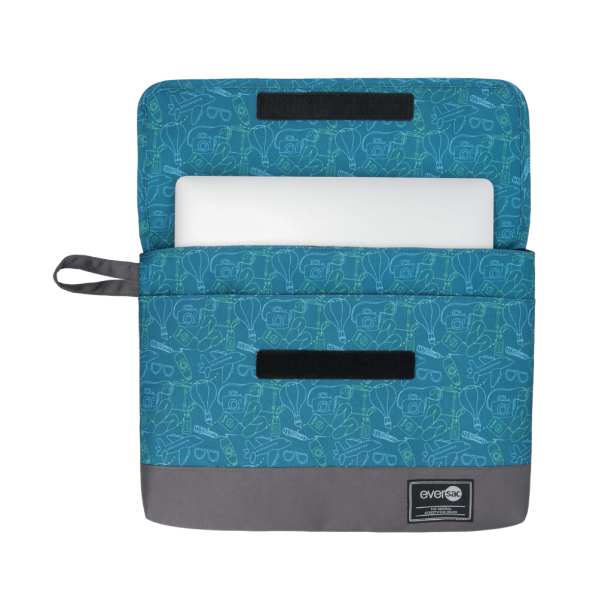 Eversac Porta Laptop Sleeve 15” Blue Travel Dark Grey