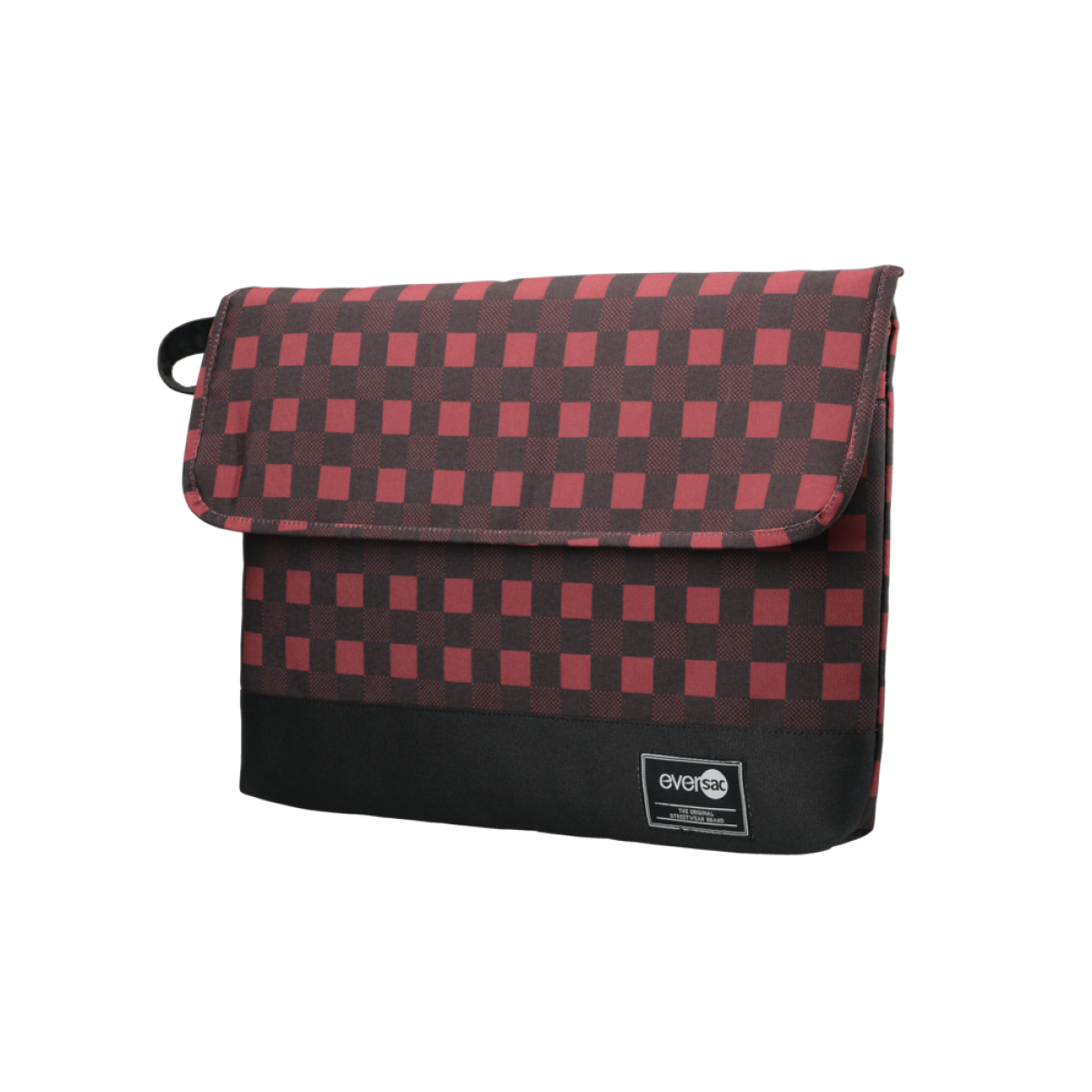 Eversac Porta Laptop Sleeve 15” Maroon Tartan Black