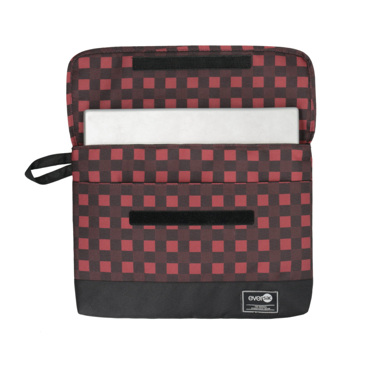 Eversac Porta Laptop Sleeve 15” Maroon Tartan Black