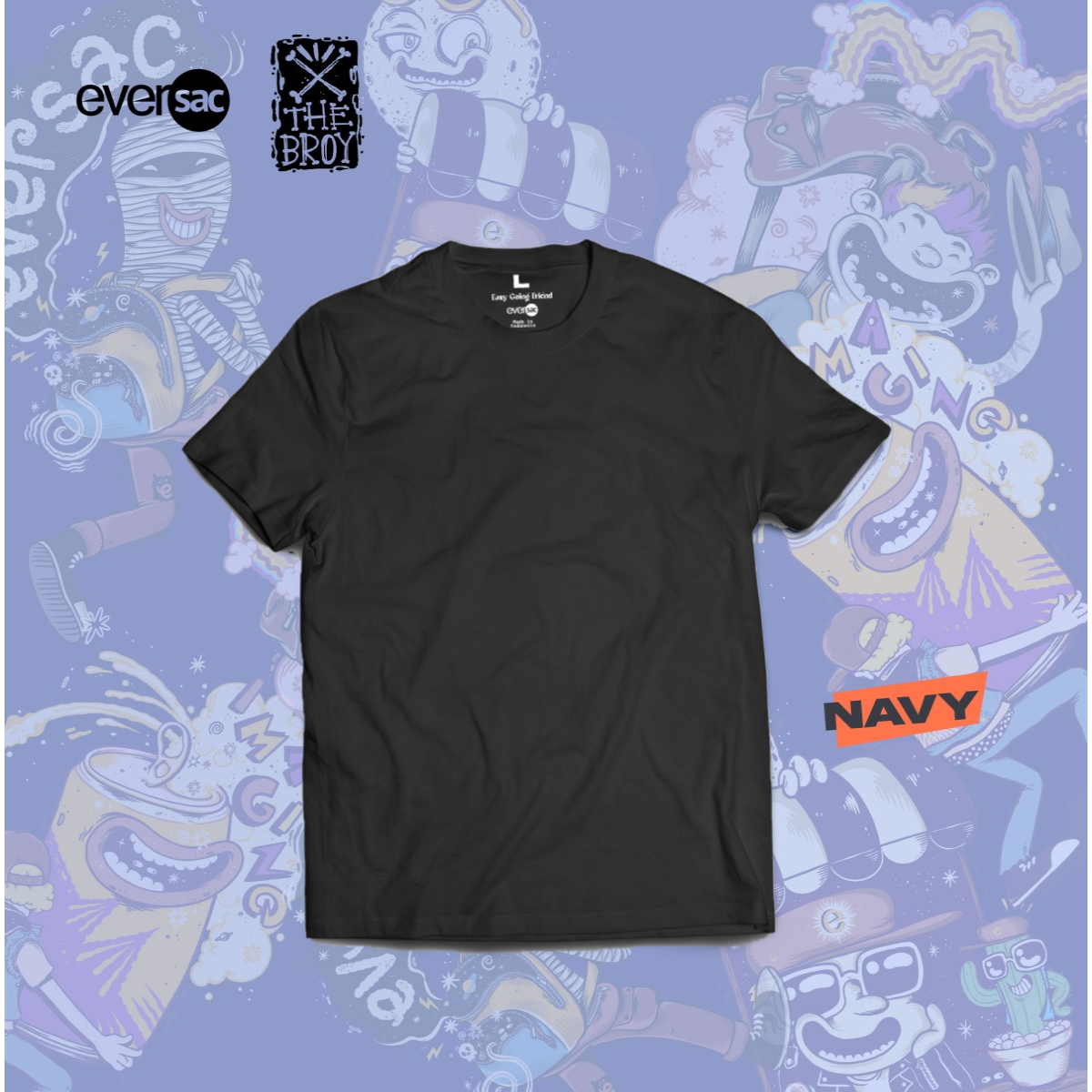 Eversac X The Broy Basic Tee DTF Black L