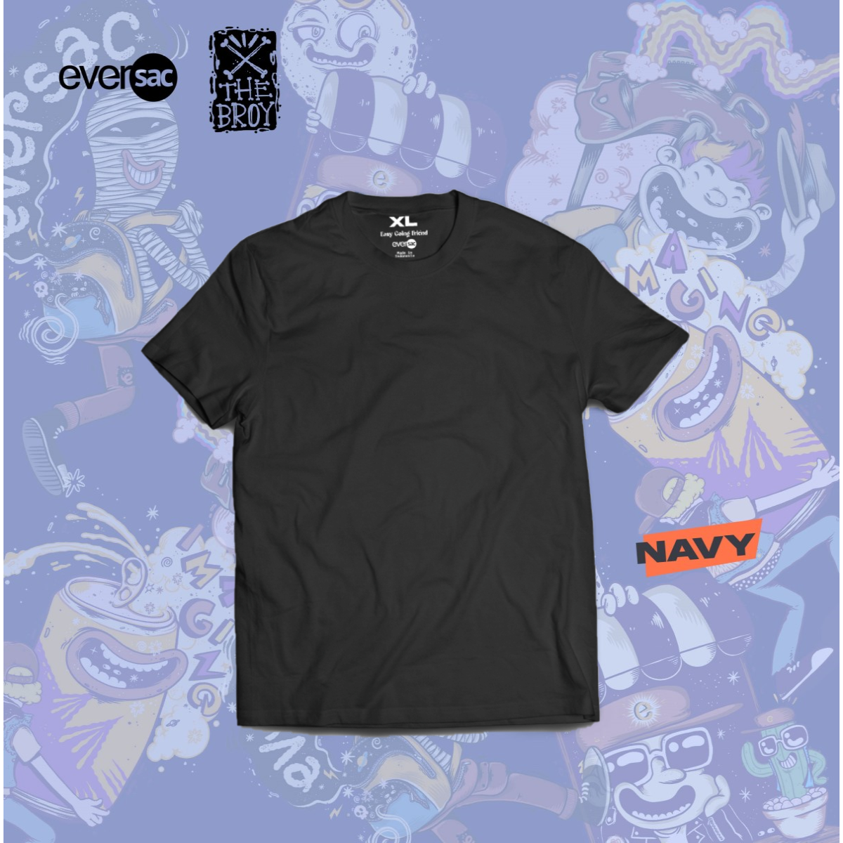 Eversac X The Broy Basic Tee DTF Black XL