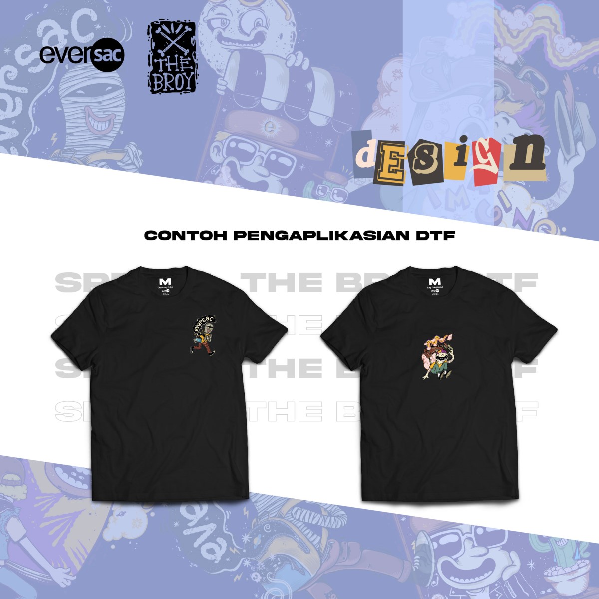 Eversac X The Broy Basic Tee DTF Navy L