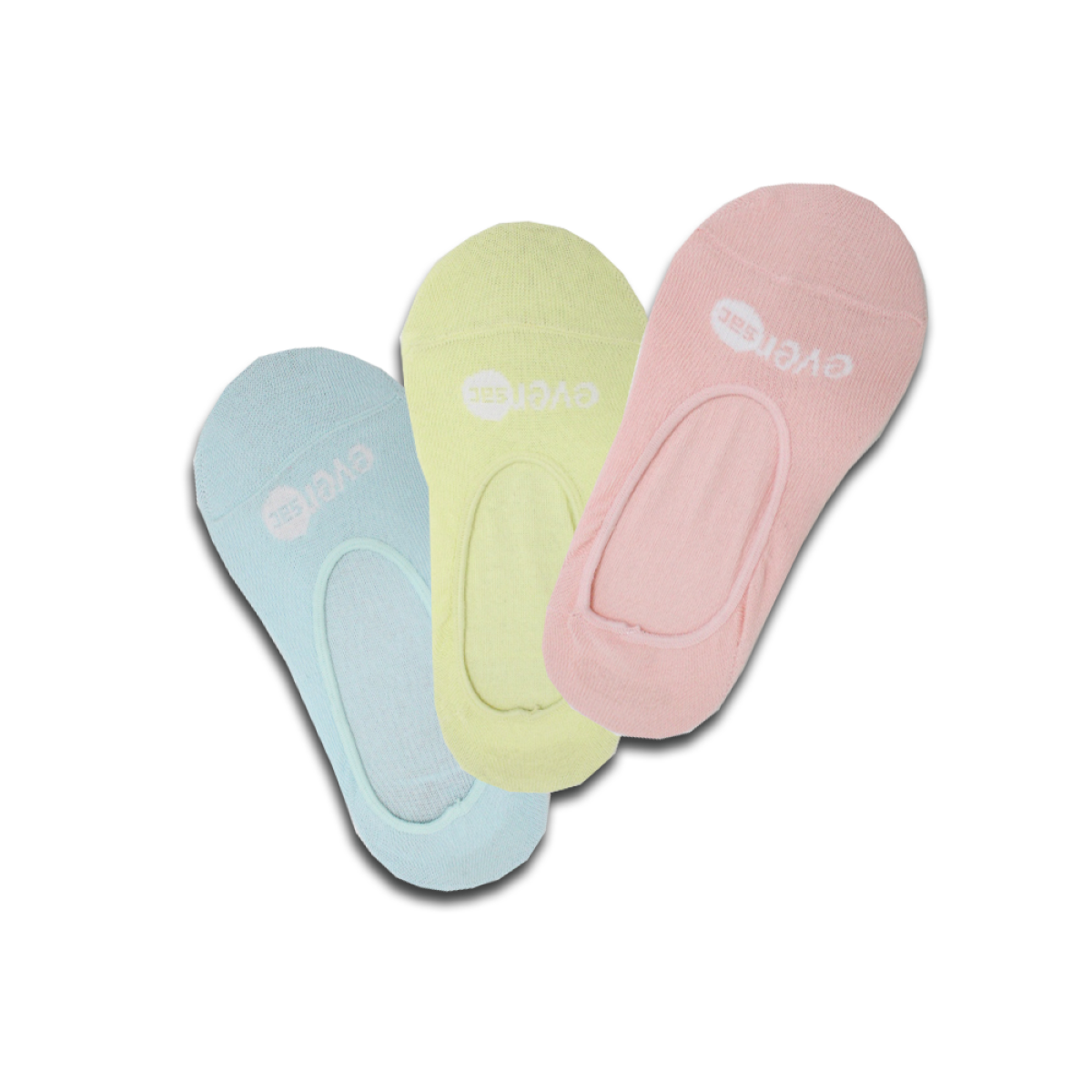 Eversac No Show Socks Set Pastel