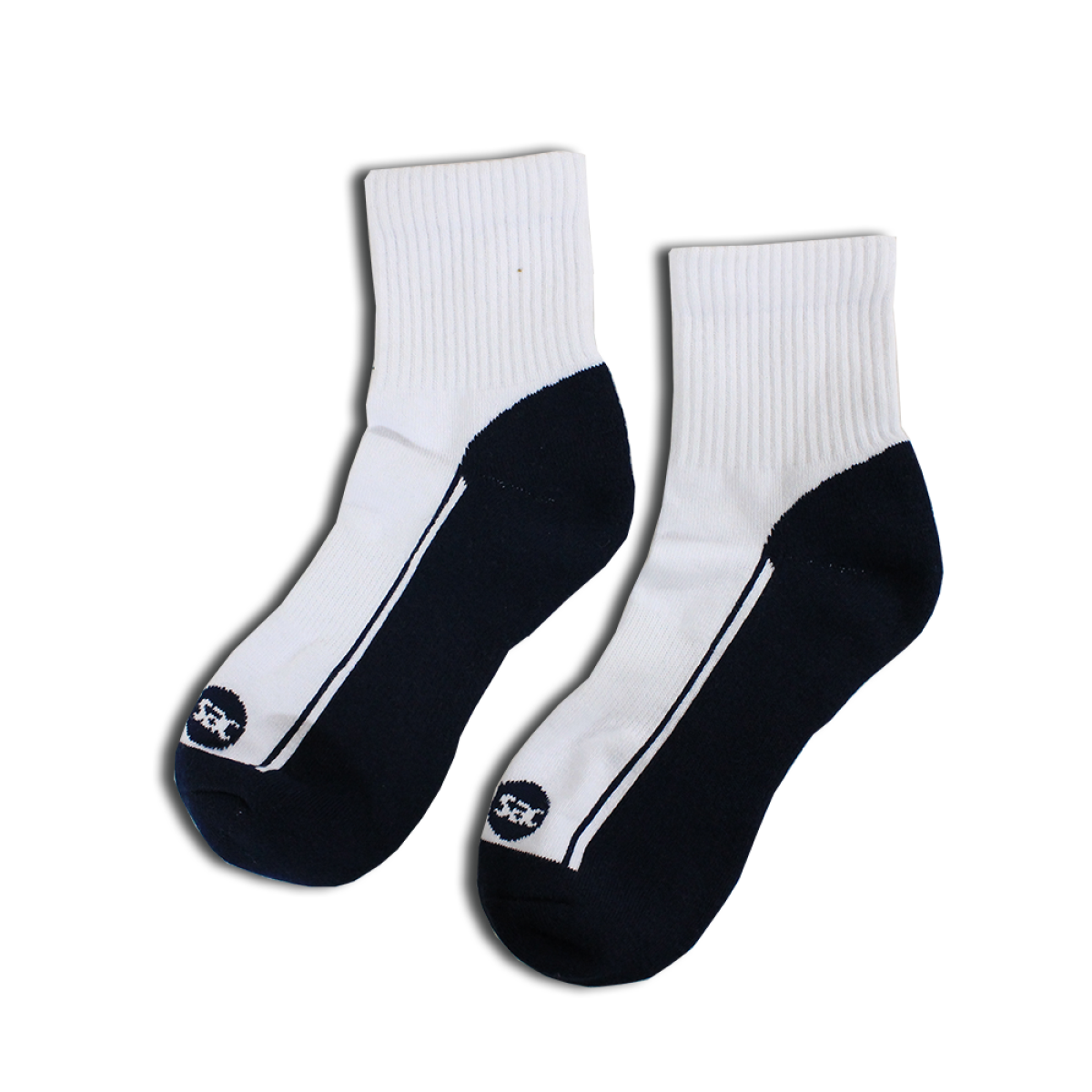 Eversac Sport Socks Quarter White Navy