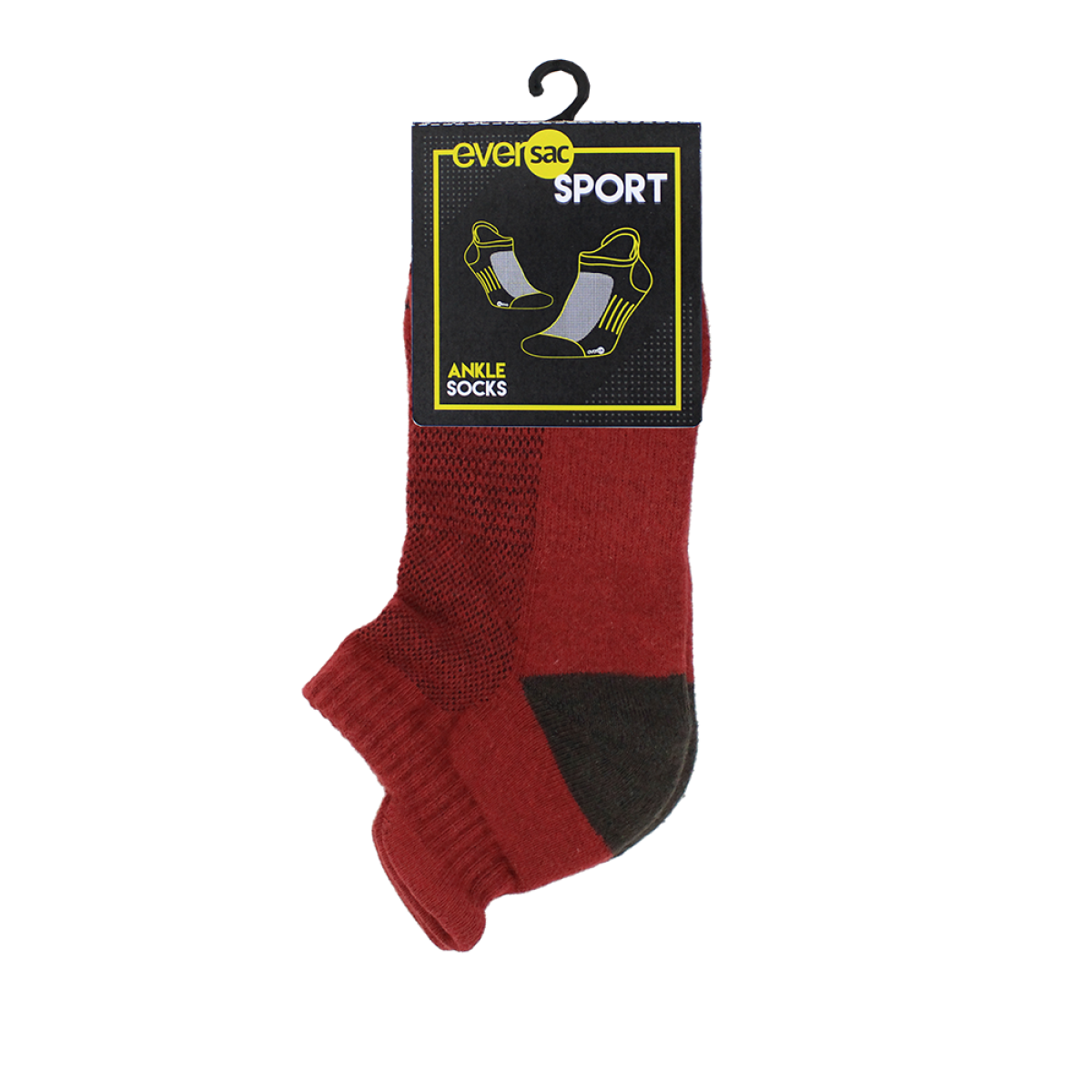 Eversac Sport Socks Ankle Maroon