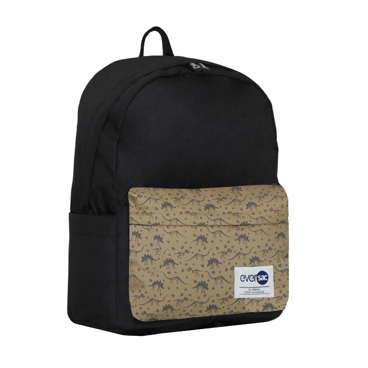 Eversac Backpack Ace Black Khaki Skull Dino