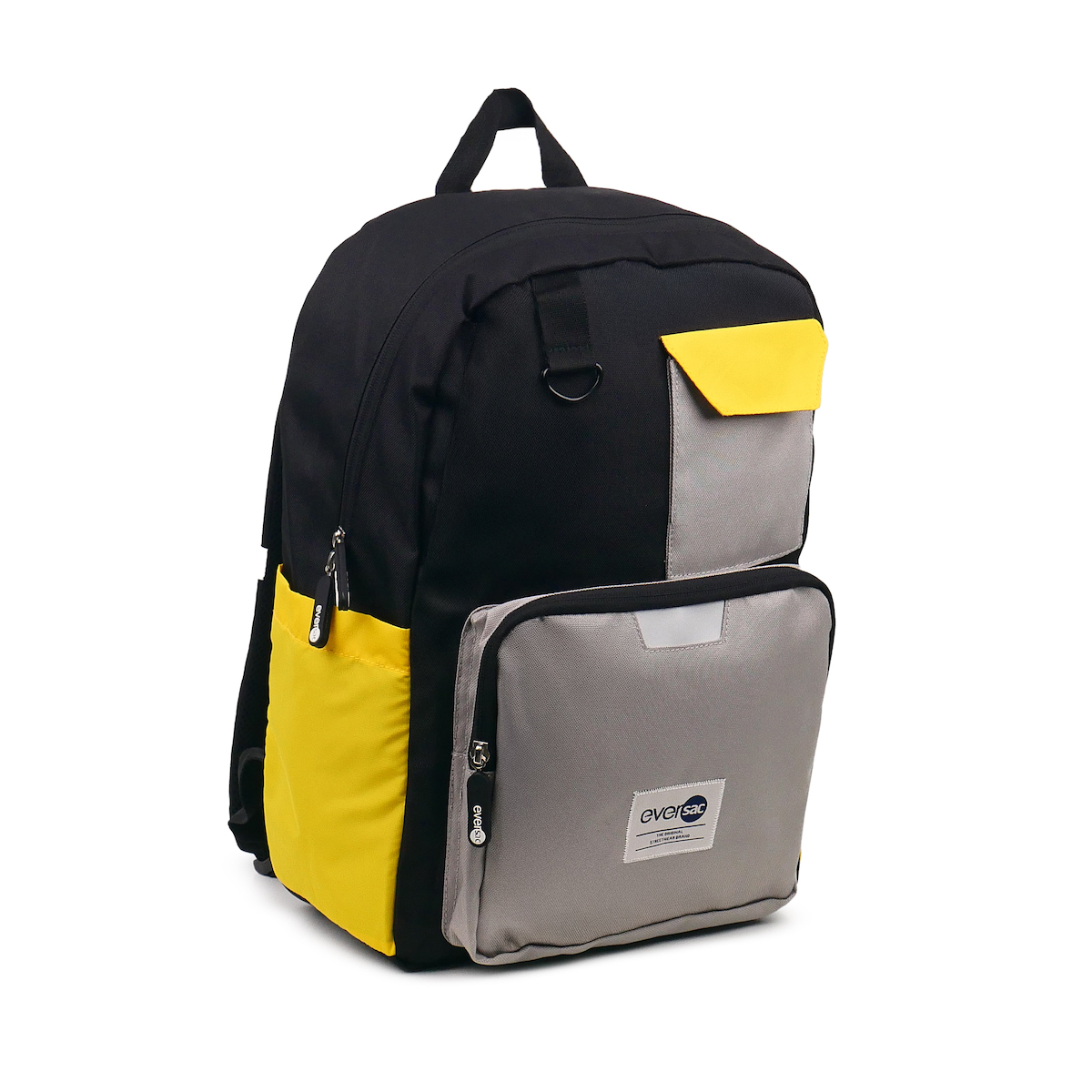 EVERSAC BACKPACK JUNIO DELTA BLACK GREY YELLOW