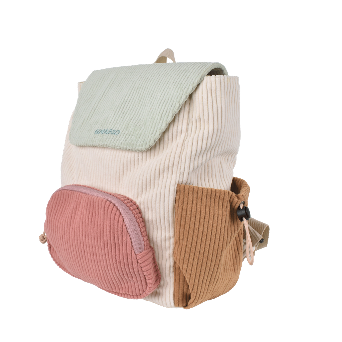 EVERSAC BACKPACK ZAG BEIGE PINK