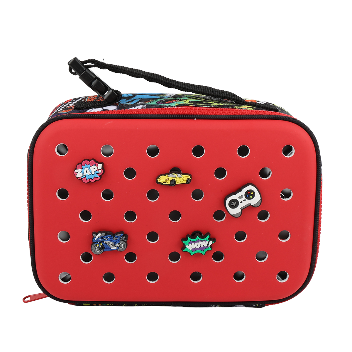EVERSAC LUNCH BAG RED GRAFFITI WORLD WITH CHARM