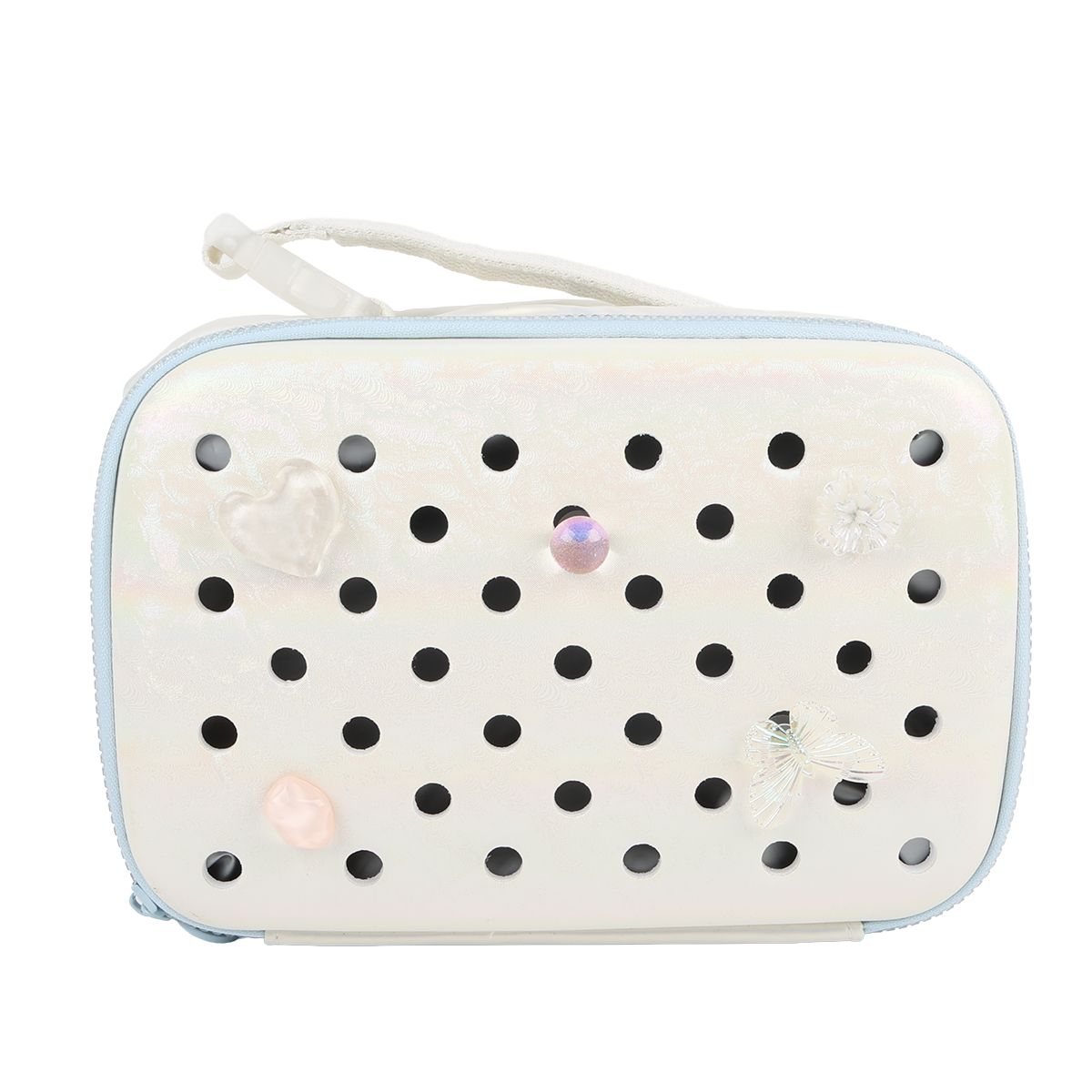 EVERSAC LUNCH BAG PEARL SILVER WITH CHARM