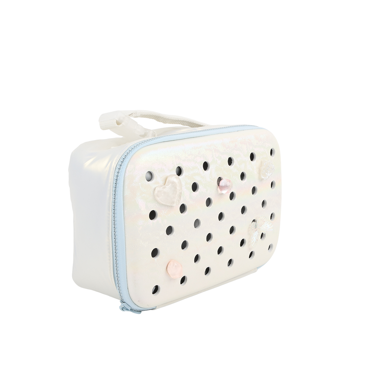 EVERSAC LUNCH BAG PEARL SILVER WITH CHARM