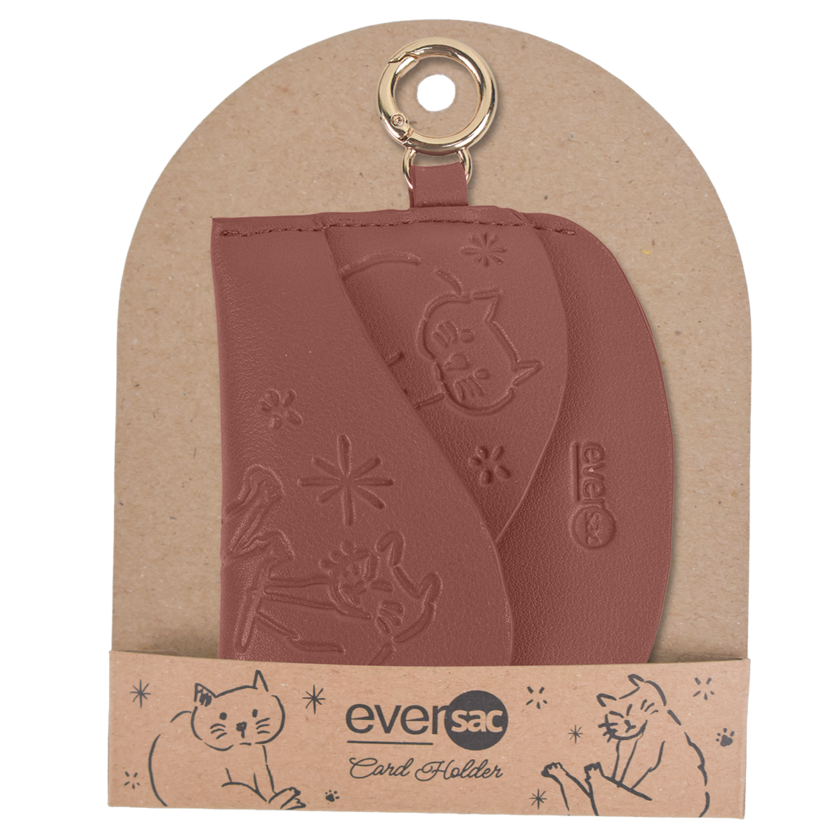 EVERSAC CARD HOLDER LADIES BROWN