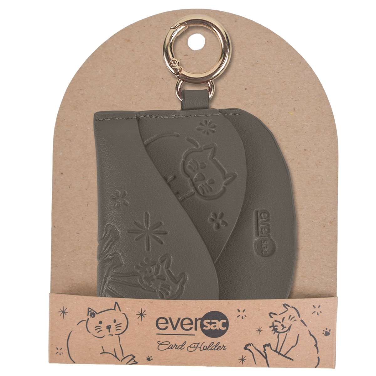 EVERSAC CARD HOLDER LADIES DARK BROWN