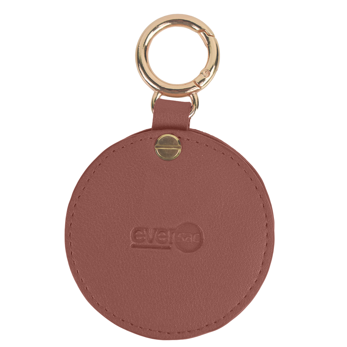 EVERSAC BAG CHARM MIRROR LADIES BROWN