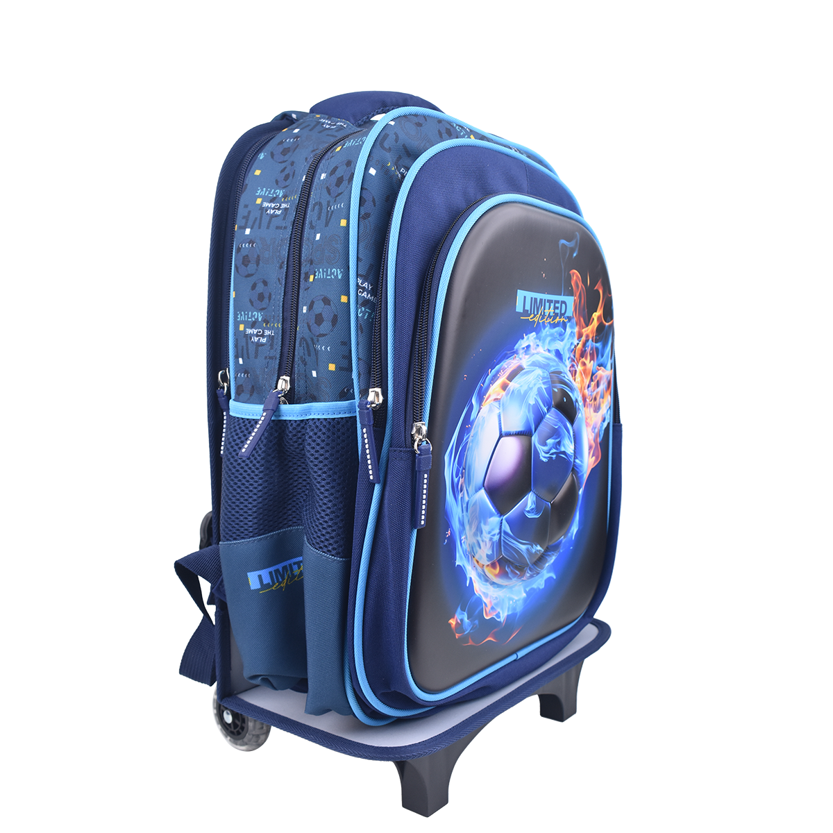 EVERSAC DETACHABLE TROLLEY BACKPACK BLUE SOCCER