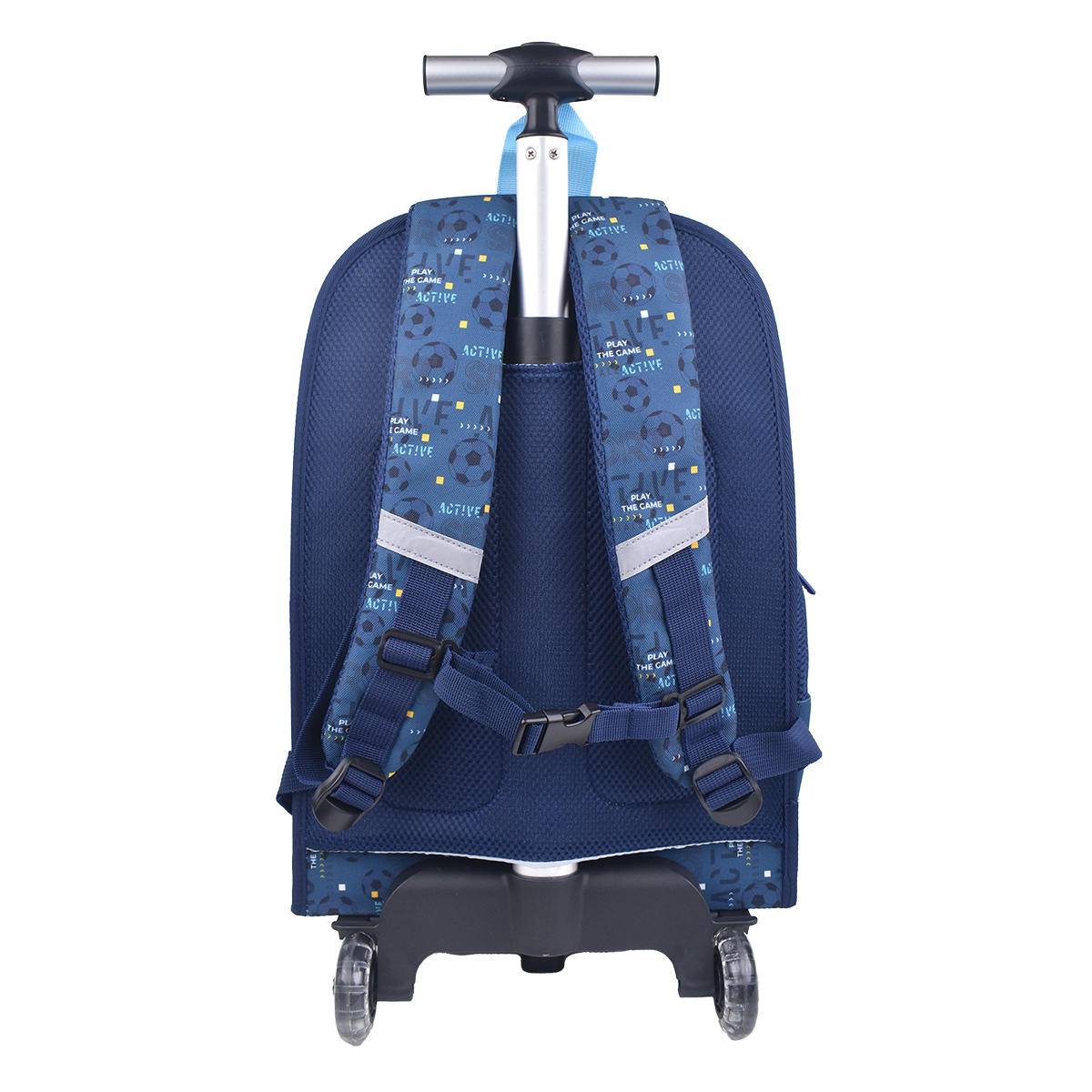 EVERSAC DETACHABLE TROLLEY BACKPACK BLUE SOCCER